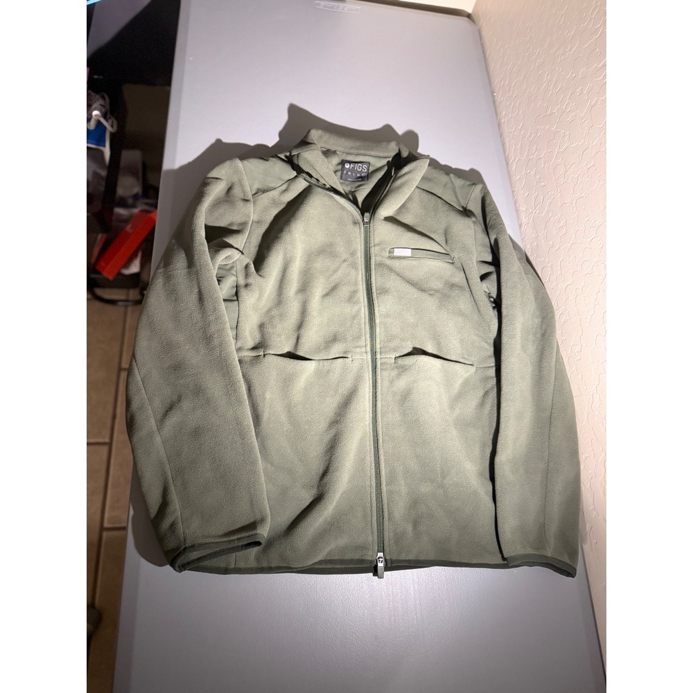FIGS Mens Moss Green On-Shift Performance Fleece Jacket WXXOW10007 XXL NWT